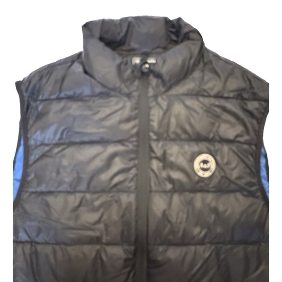 Abercrombie & Fitch Mens Packable Puffer Vest M Navy Primaloft Water Resistant - Picture 9 of 10